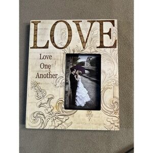 Love Together Forever Couple Wedding Photo Frame 4x6 Desktop Display